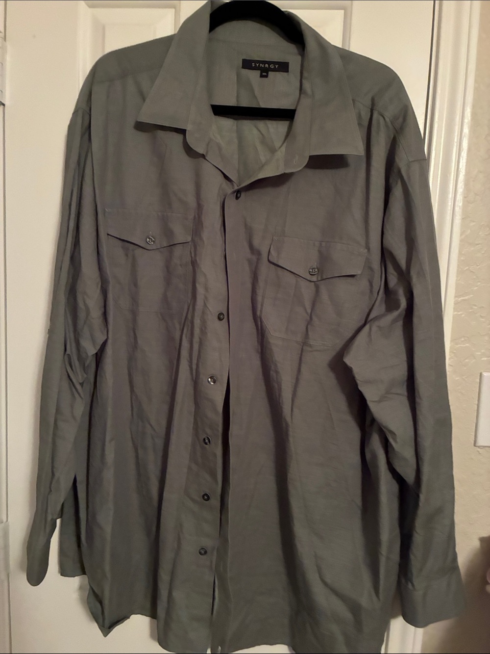 Synergy Men's Lightweight Gray Shirt Jacket